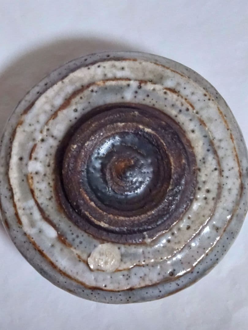 時代物　茶道具　美濃焼　鼠志野　平茶碗