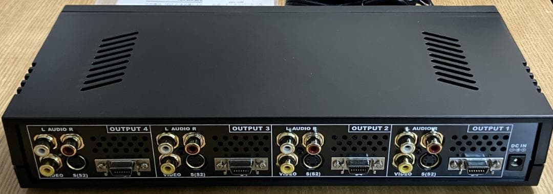 【美品】電波新聞社 マイコンソフト D端子付きAV分配ユニット XVI-2