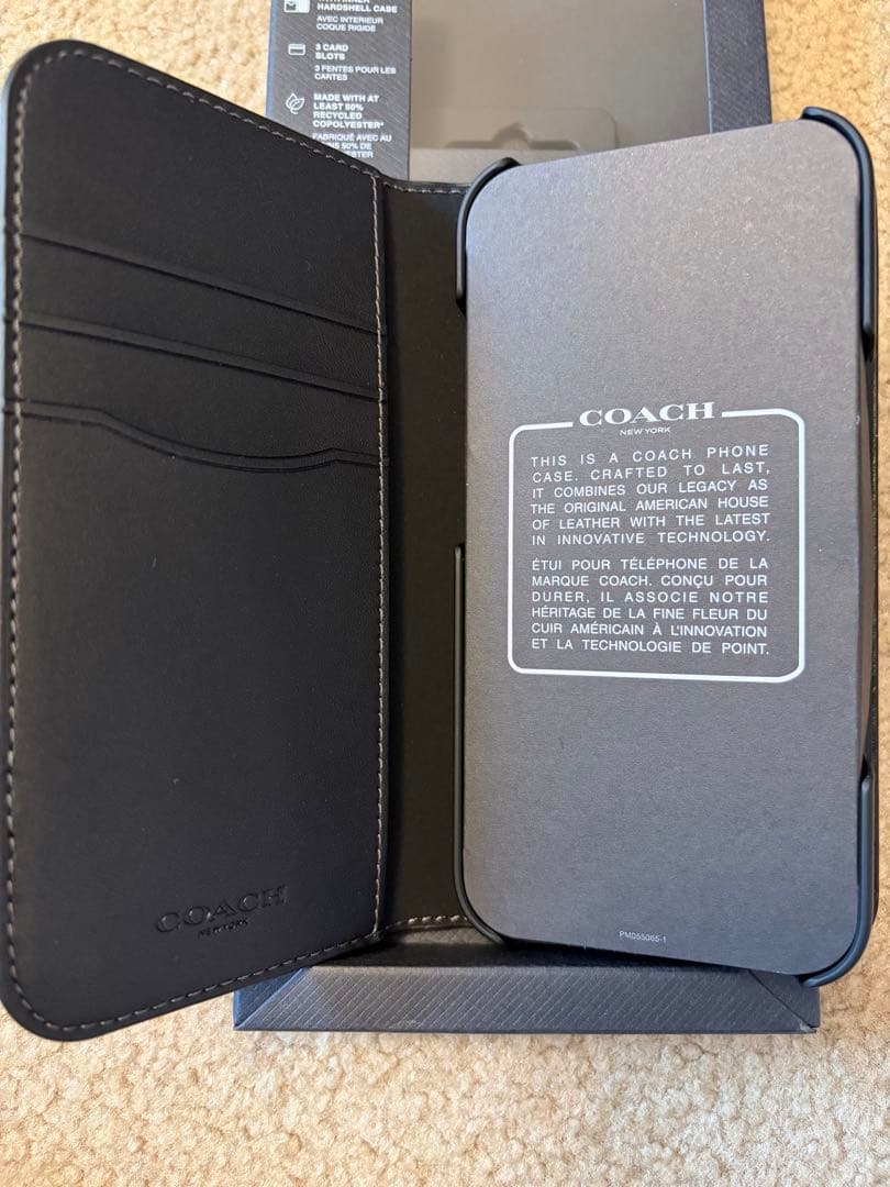 COACH フォリオ iPhone 16 手帳型 ケース