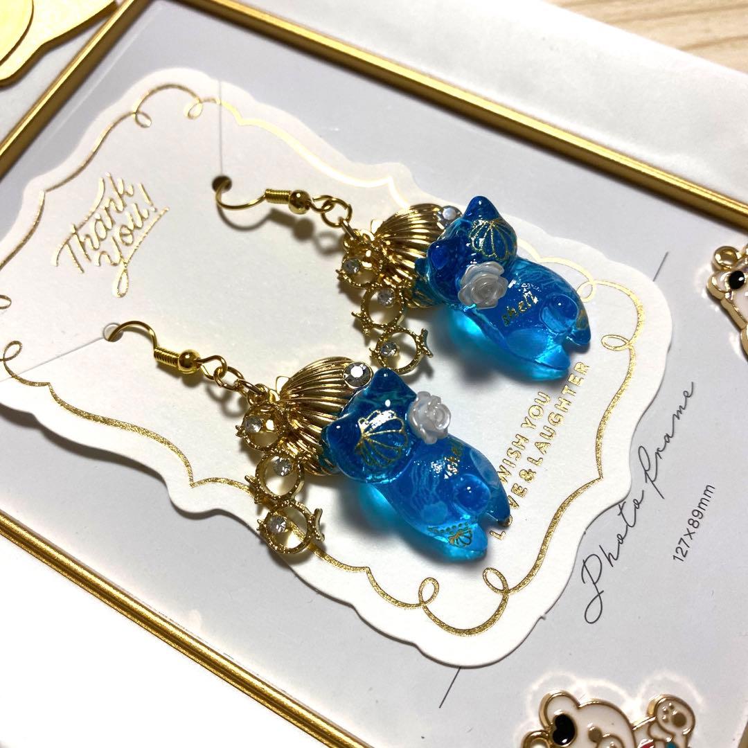 ☆シェルとお魚Summer猫ちゃんピアス☆