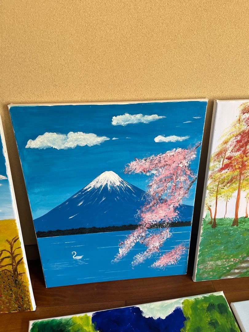 風景画セット 富士山と桜の絵 11点セット