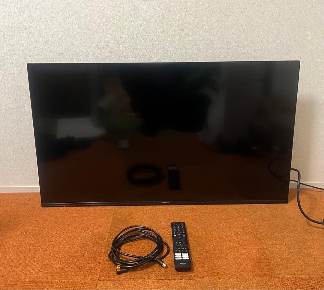 ハイセンス 43V型 テレビ 4Kチューナー内蔵 2020年製 動画アプリ