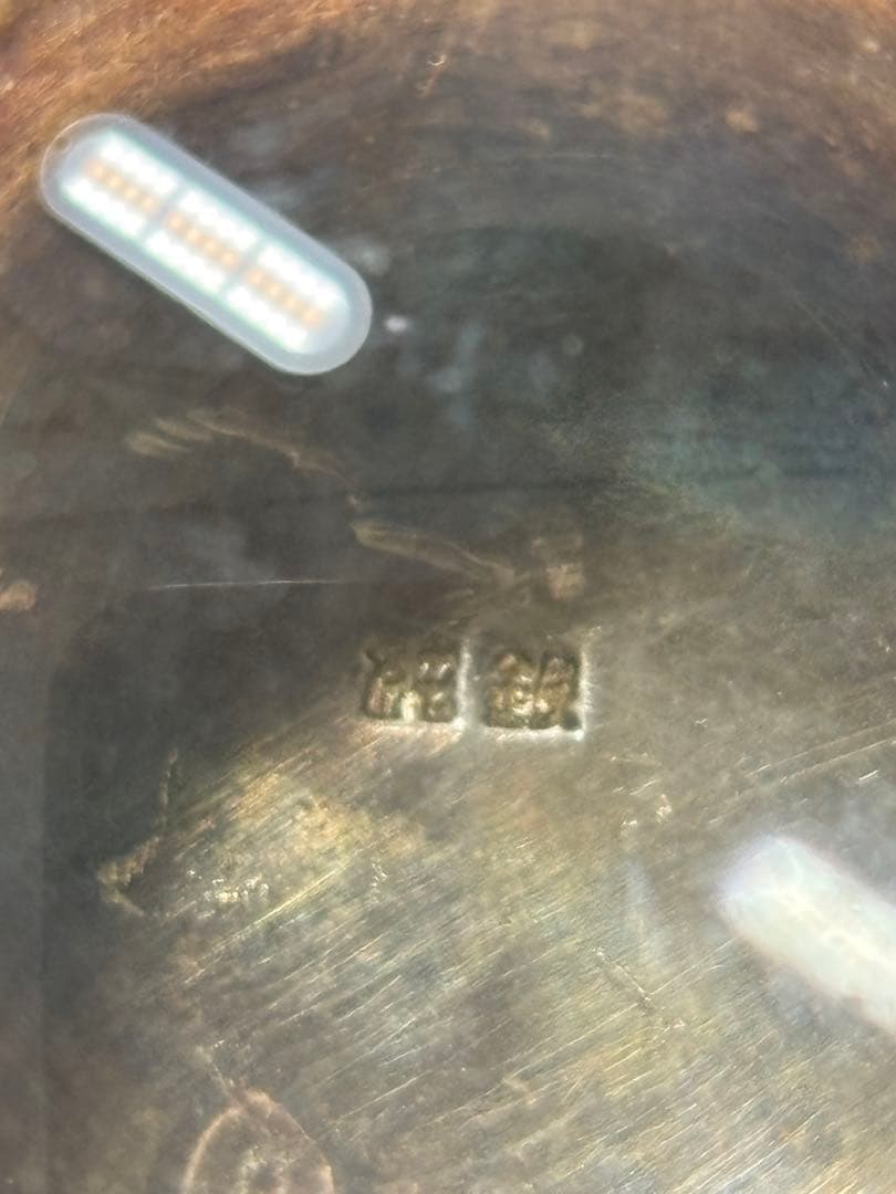 純銀盃×4枚！総重量585.5g！全てに純銀刻印、造幣局silver刻印有り！