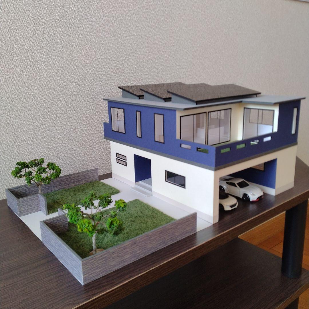 50分の1，2階建て内外模型No.89『ドジャーブルーで翔タイム』