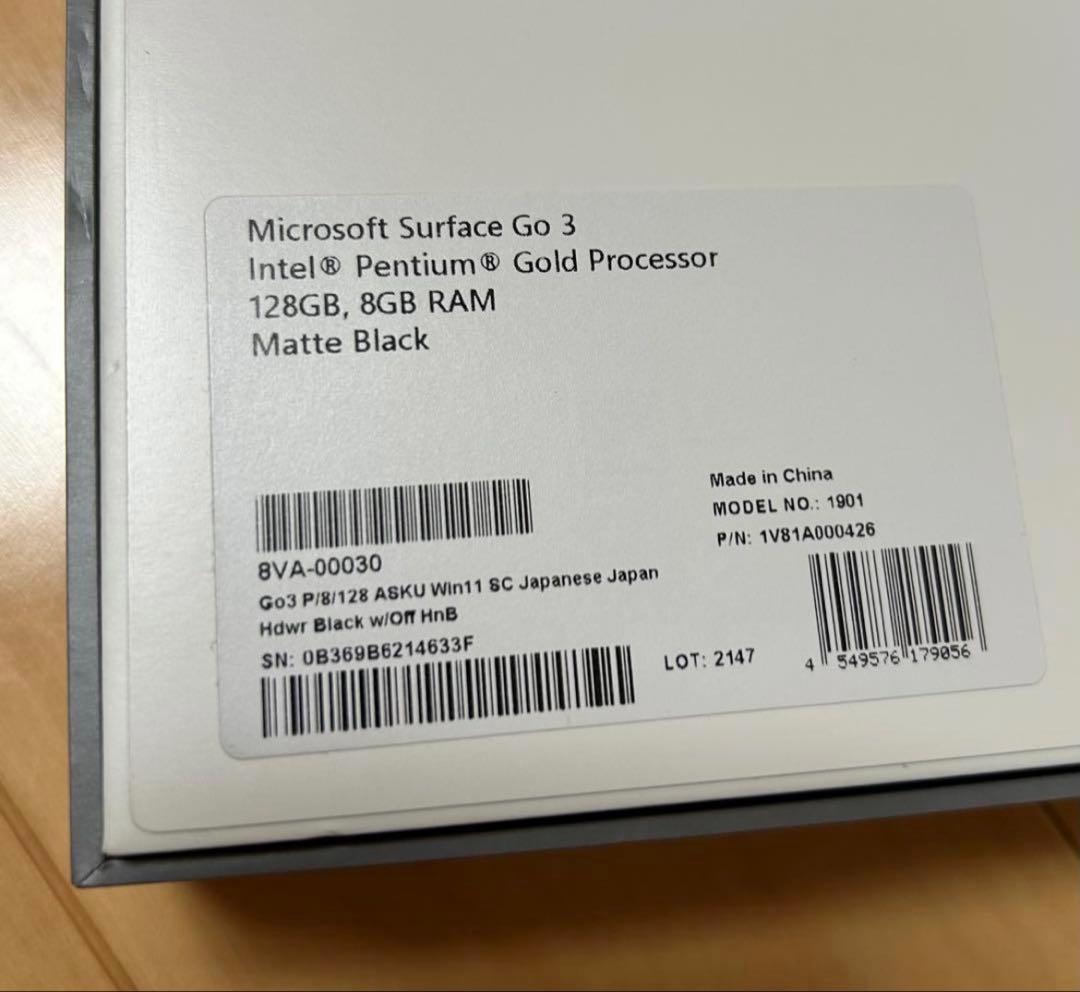 Windowsタブレット本体 Microsoft Surface go 3