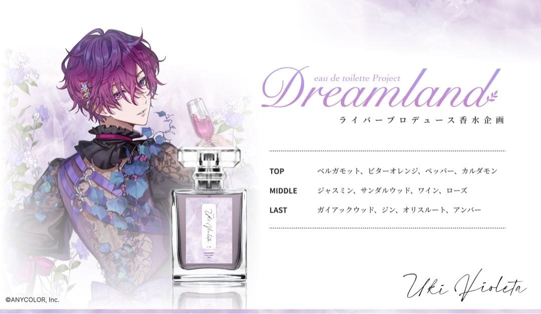 SPcollect x NIJISANJI プロデュース香水 浮奇・ヴィオレタ