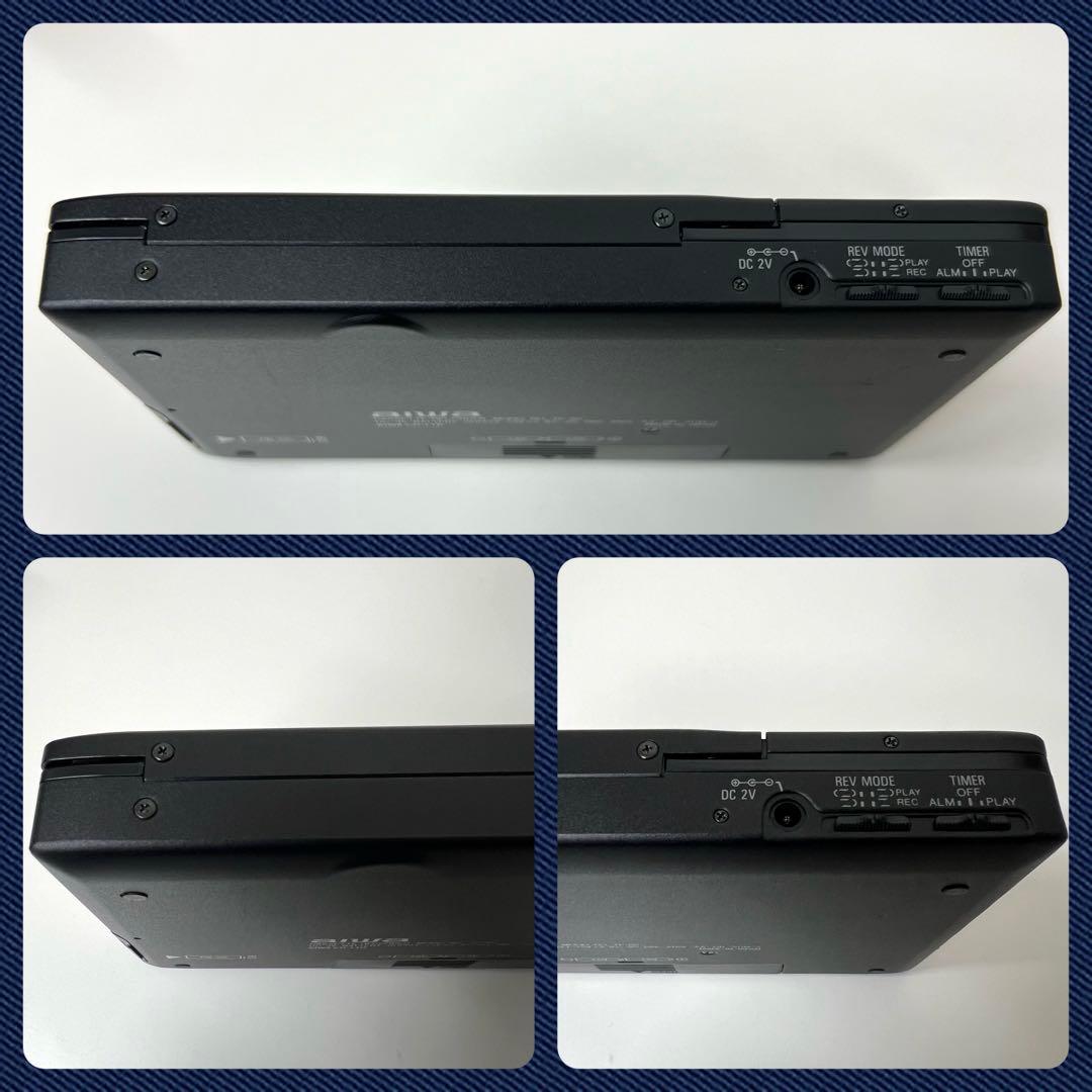 ② aiwa TP-80 VZRS カセットレコーダー 通電 ケース付 ジャンク