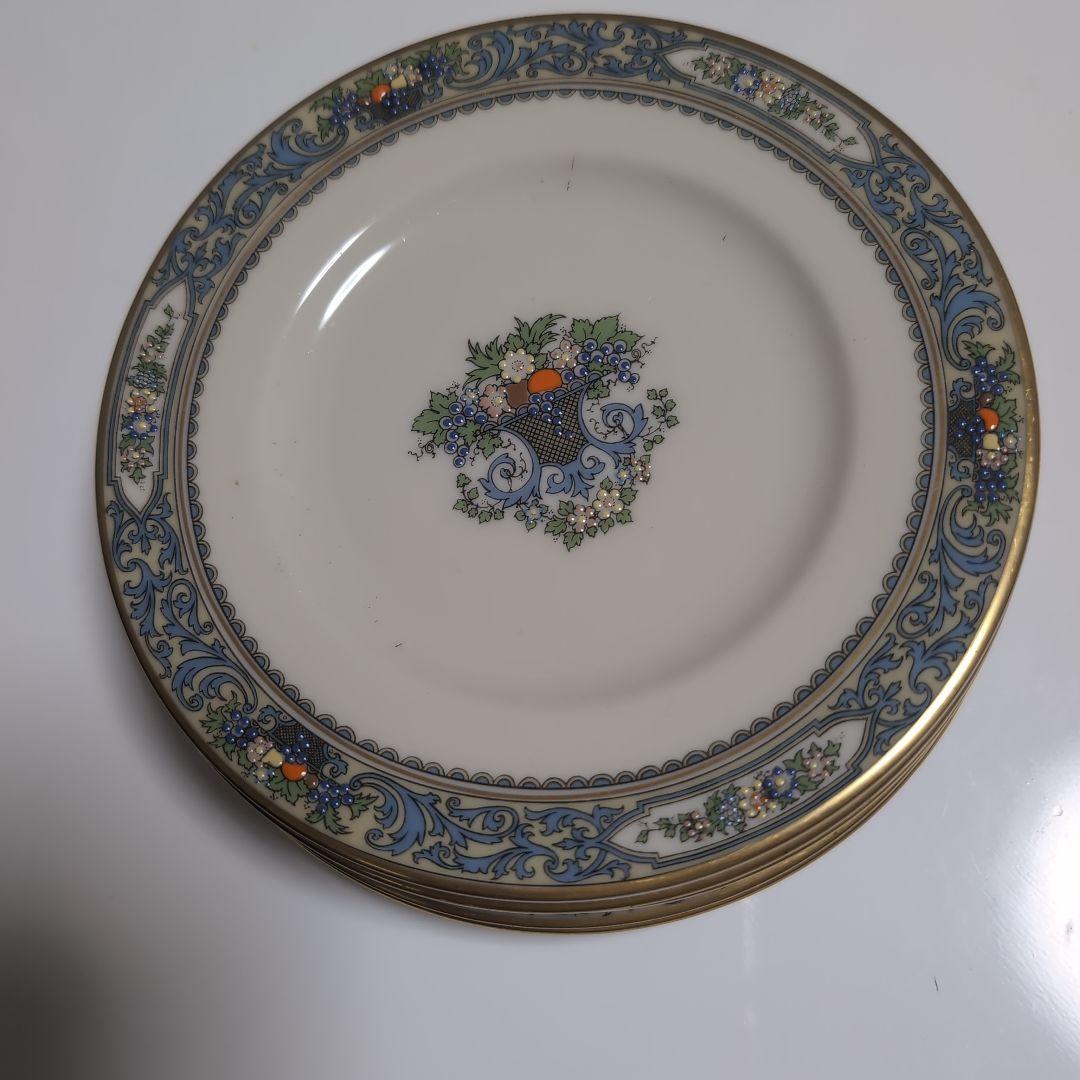 Lenox 陶磁器皿 花柄 金縁仕上げ　6枚セット