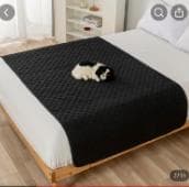 黒いキルティング！　 ペット用ベット上掛けマット