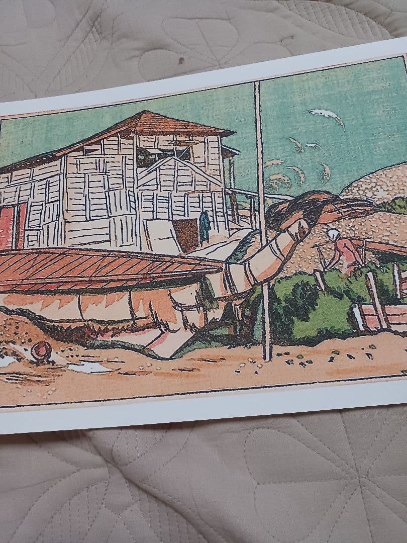 古画で巡る千葉の旅　第1編　工芸　版画　　厚手和紙A4サイズ8葉