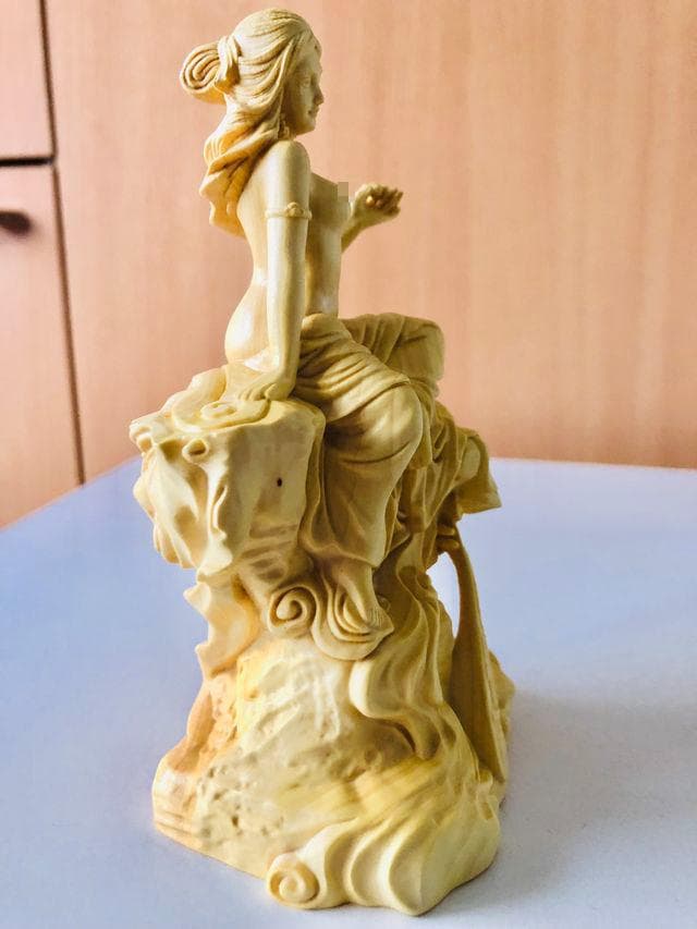 柘植 美人像 弁財天像