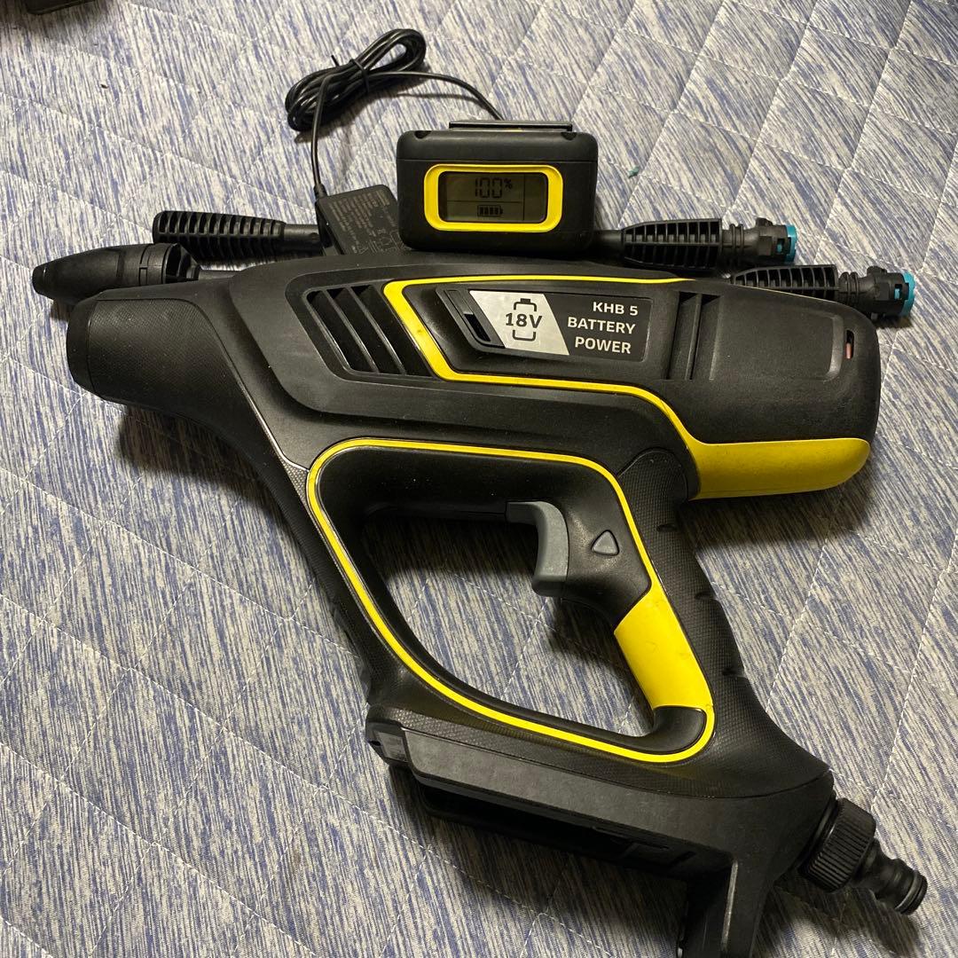 使用数回　ケルヒャー　KHB 5 18V 充電式 高圧洗浄機