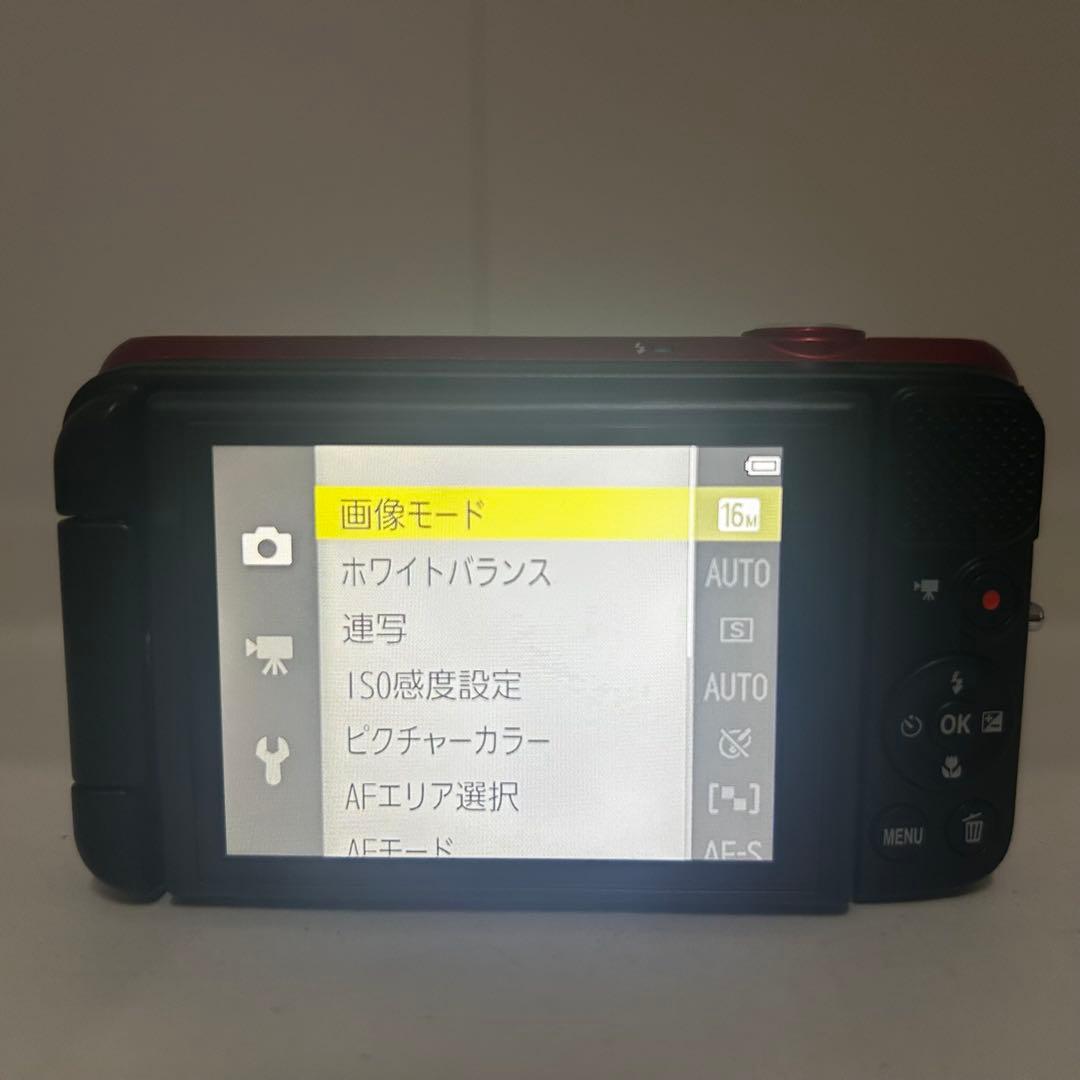 美品　Nikon COOLPIX S6600 レッド　コンデジ デジカメ カメラ