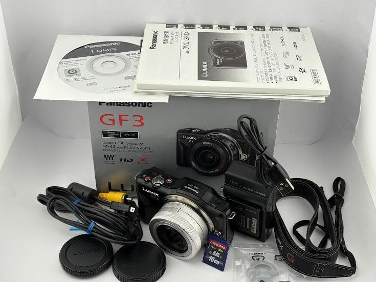 ★極上品★パナソニック LUMIX DMC-GF3/レンズキッド★付属品多数★