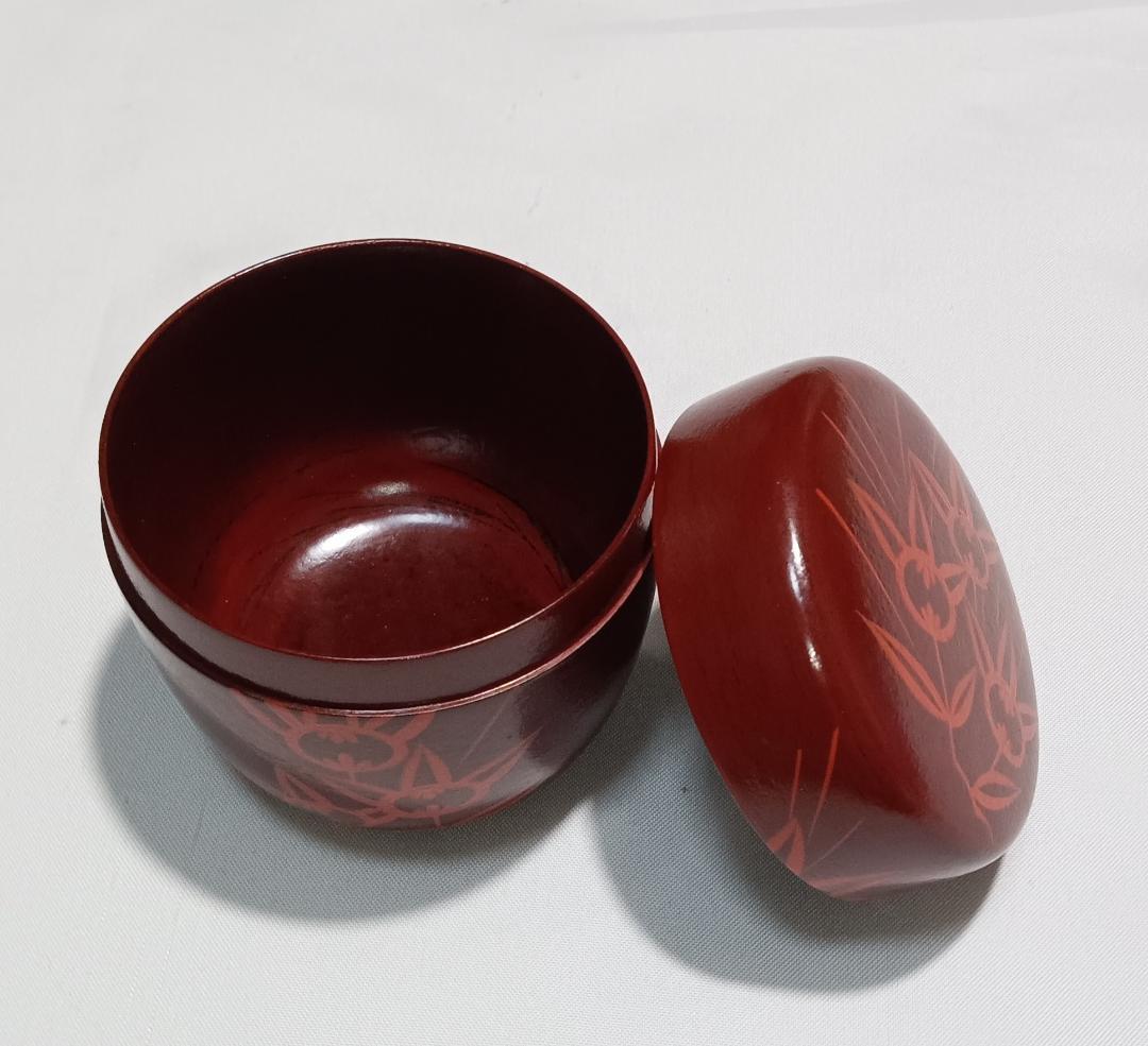 茶道具　乾漆造棗　蒔絵師友斎作　宗全好写　吉野絵大棗　美品！！