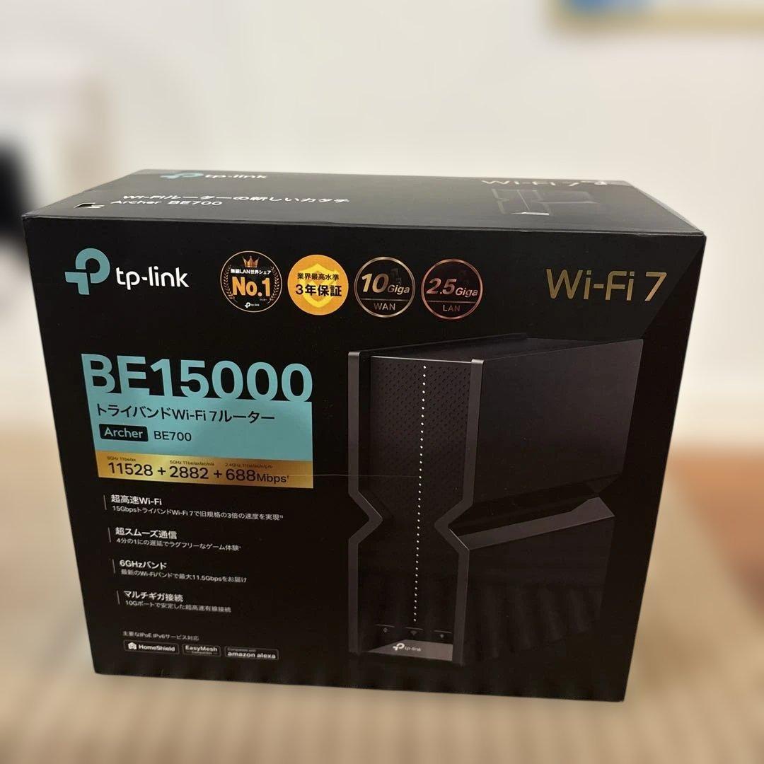 TP-Link Archer BE15000 トライバンド WIFI7ルーター