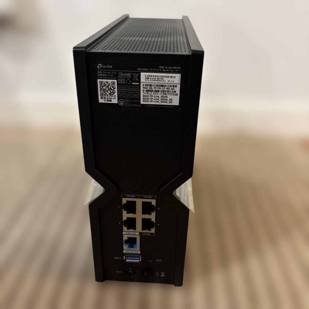 TP-Link Archer BE15000 トライバンド WIFI7ルーター