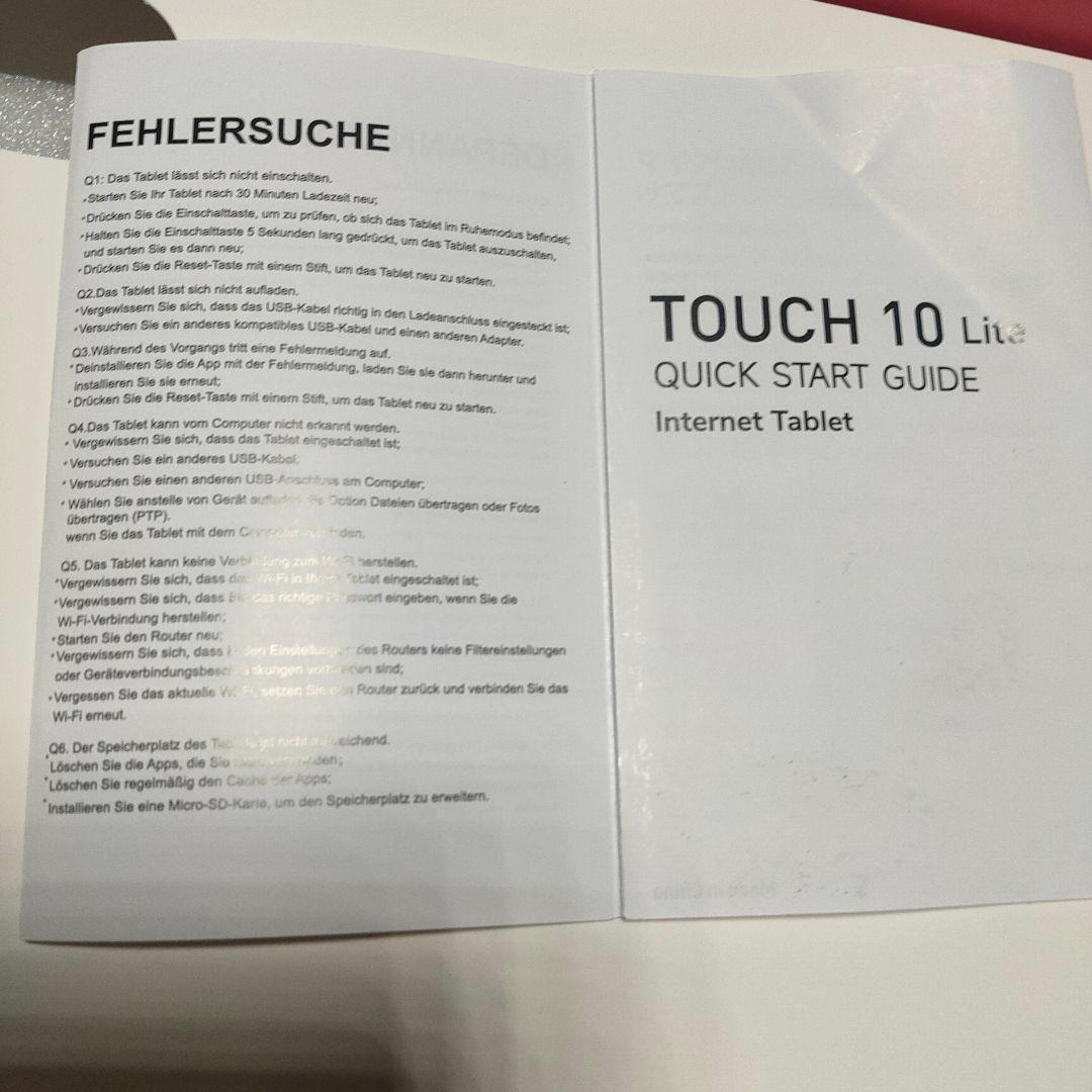 Touch 10 Lite AndroidタブレットPC本体キーボードカバー