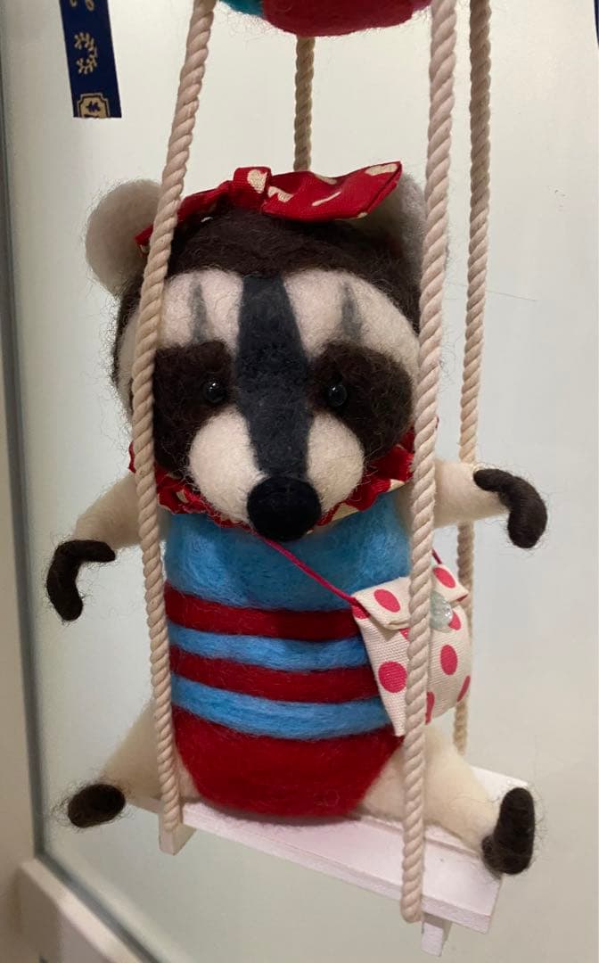 アライグマちゃん　羊毛フェルト