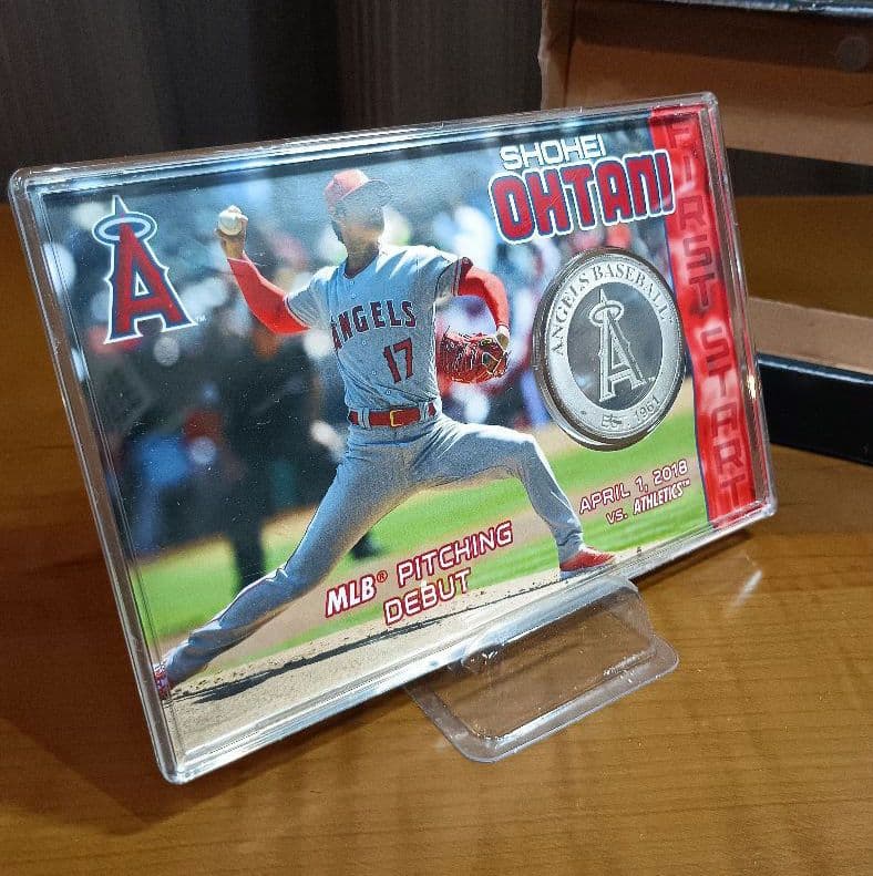 大谷翔平 メジャー初登板記念シルバーカード フォトミント　2018枚限定