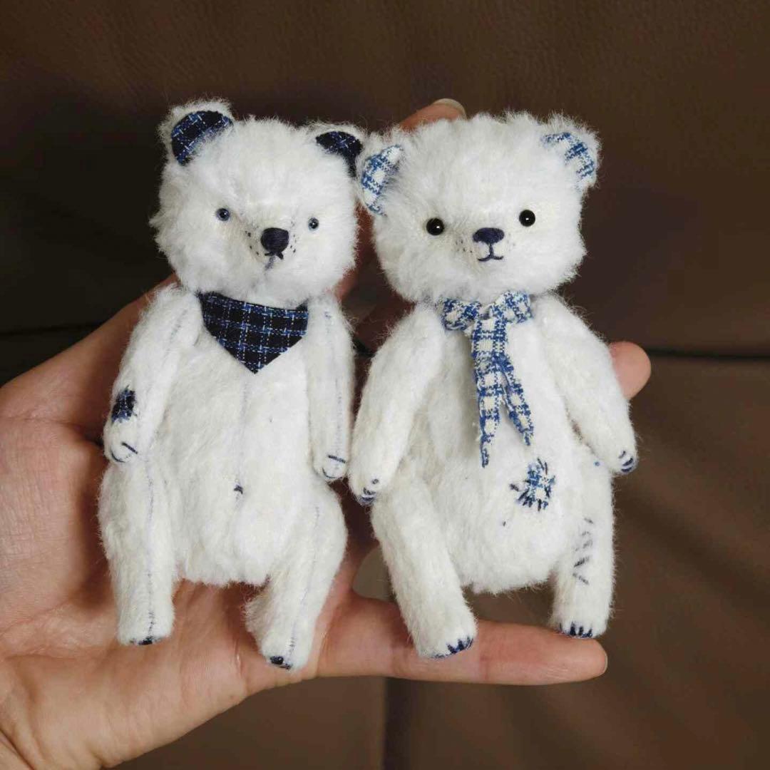 白熊弟くん アーティストベア テディベア ミニチュア 海外作家様 ハンドメイド