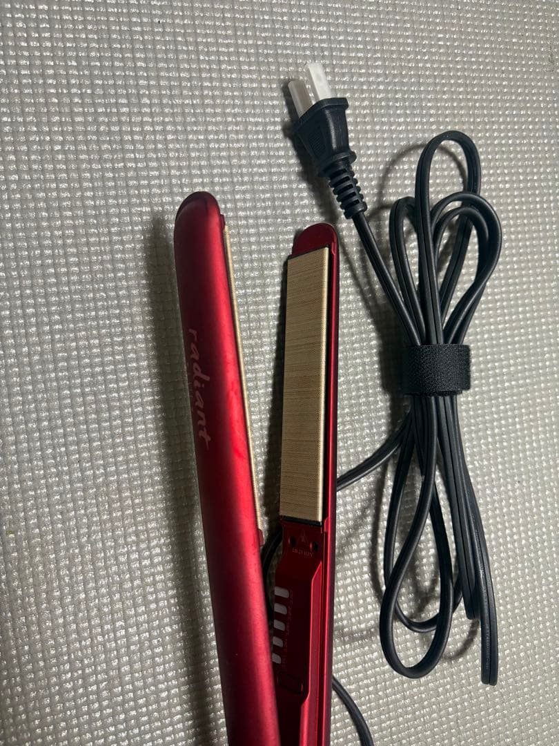 radiant ストレートヘアアイロン レッド