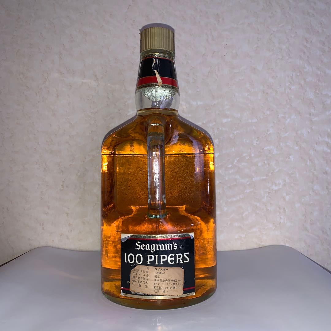 【希少1900mlボトル】【未開栓】古酒　Seagram's 100PIPERS