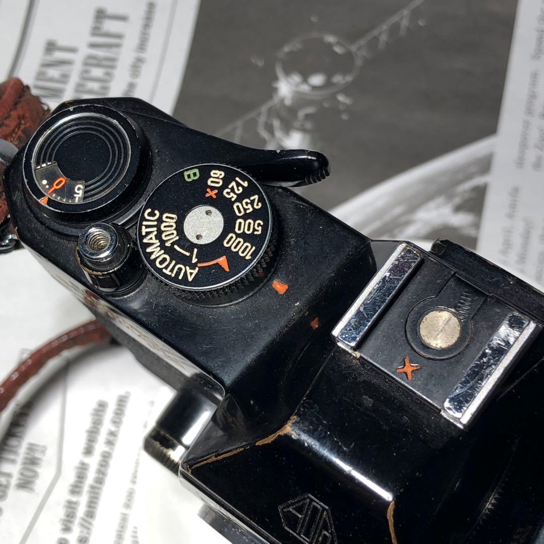 レア色ブラウン色ケース　茶色　PENTAX ES フィルムカメラ　BLACK 黒