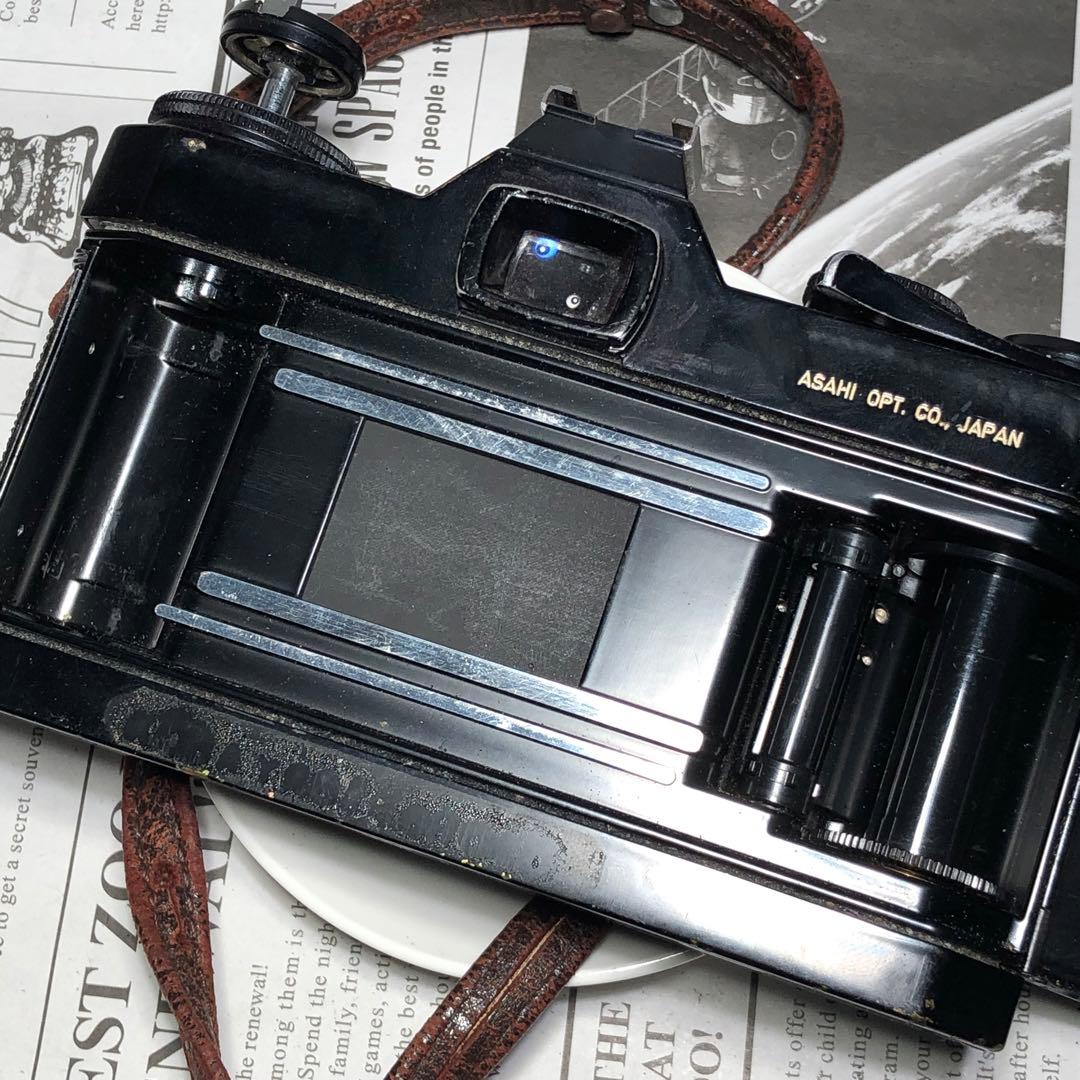 レア色ブラウン色ケース　茶色　PENTAX ES フィルムカメラ　BLACK 黒