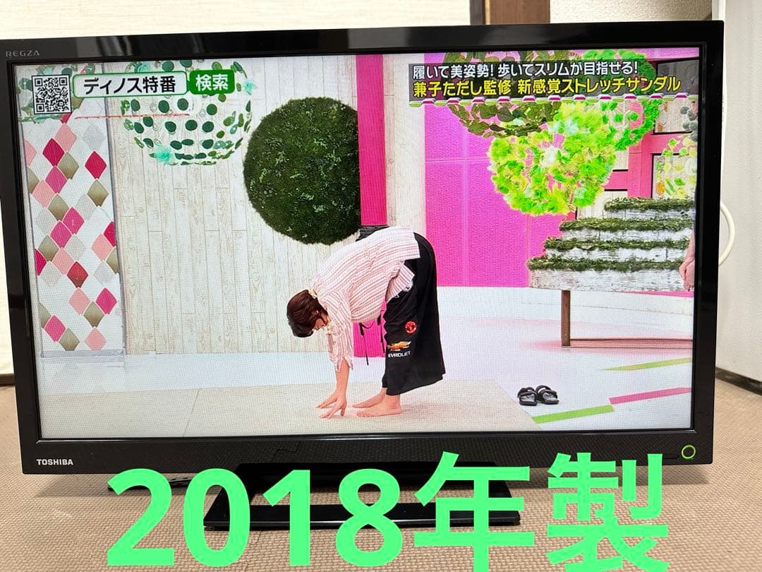 美品東芝レグザ 24S12 24型2018年製⭕️上地、BS/CS、動画可テレビ