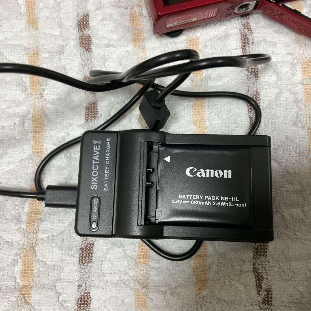 Canon IXY200 コンパクトデジタルカメラ レッド