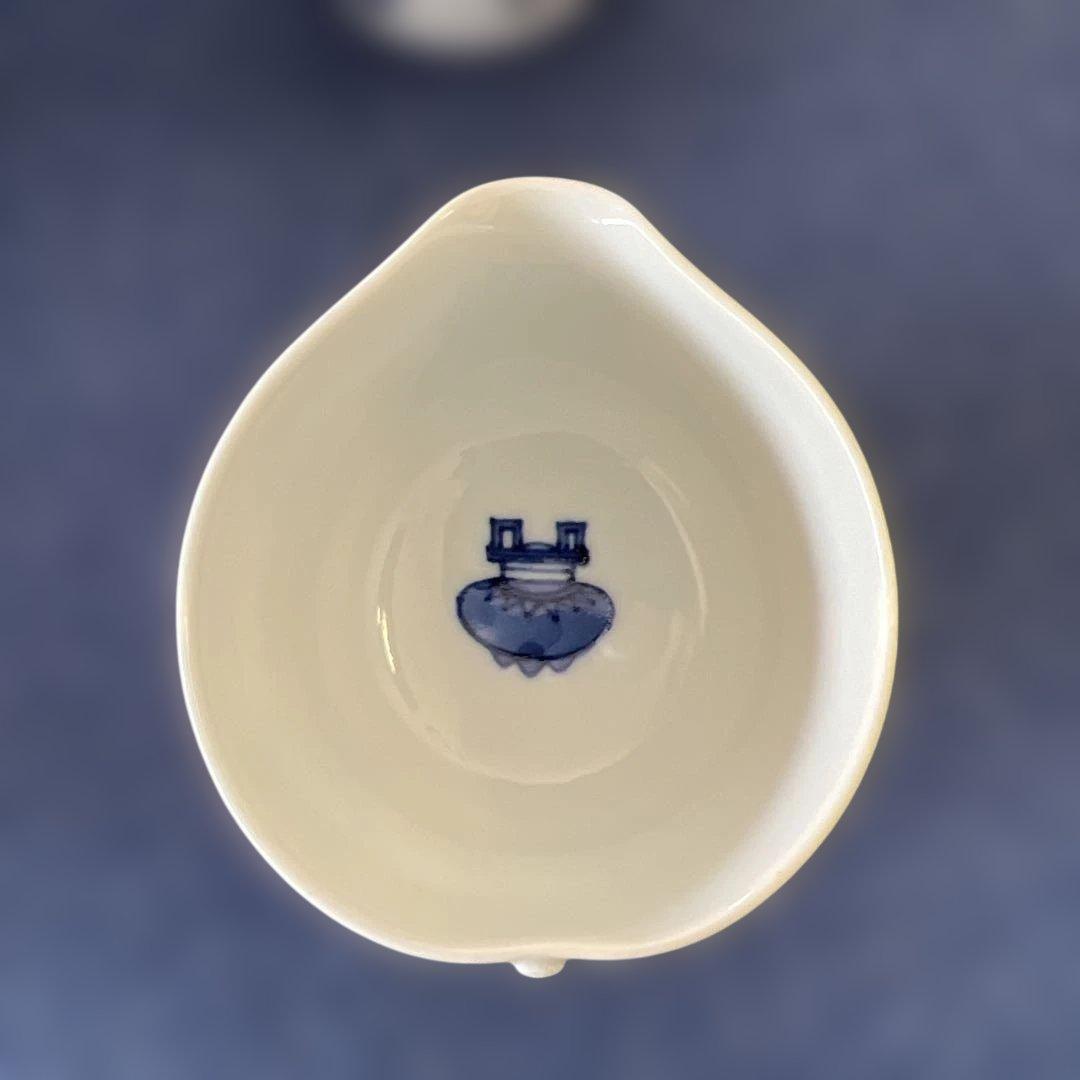 平安北峰　青華五鼎紋茶器六客揃