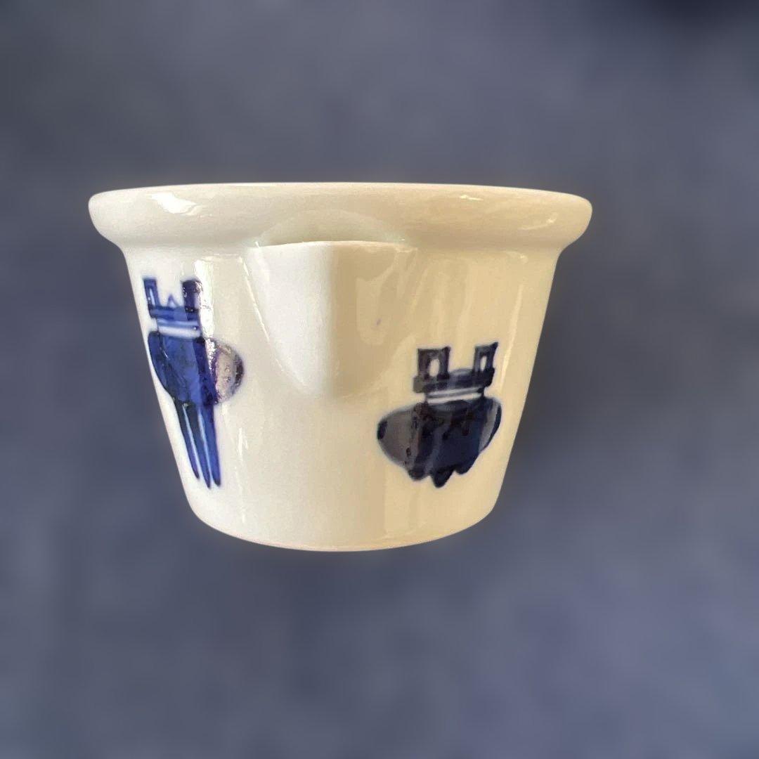 平安北峰　青華五鼎紋茶器六客揃