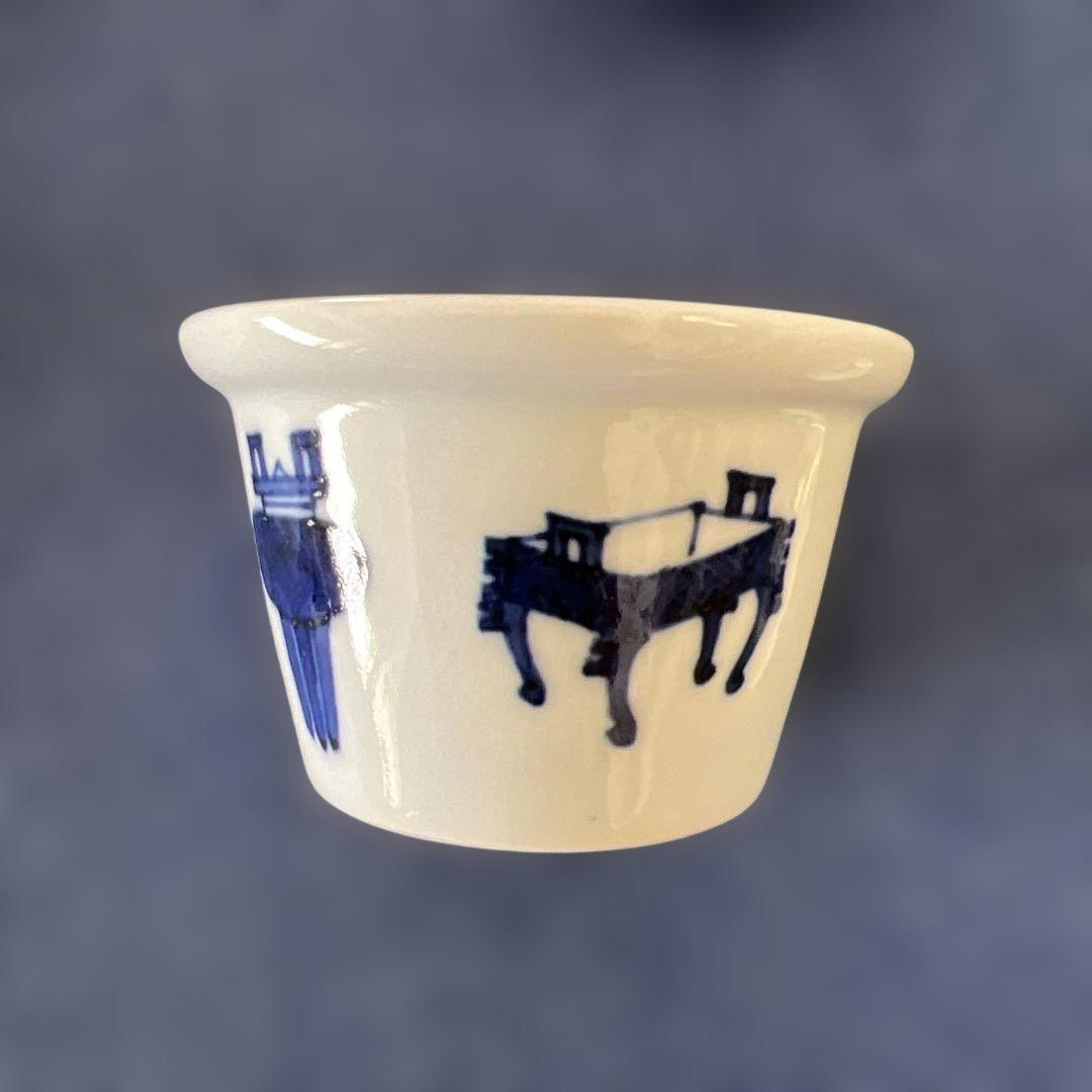 平安北峰　青華五鼎紋茶器六客揃