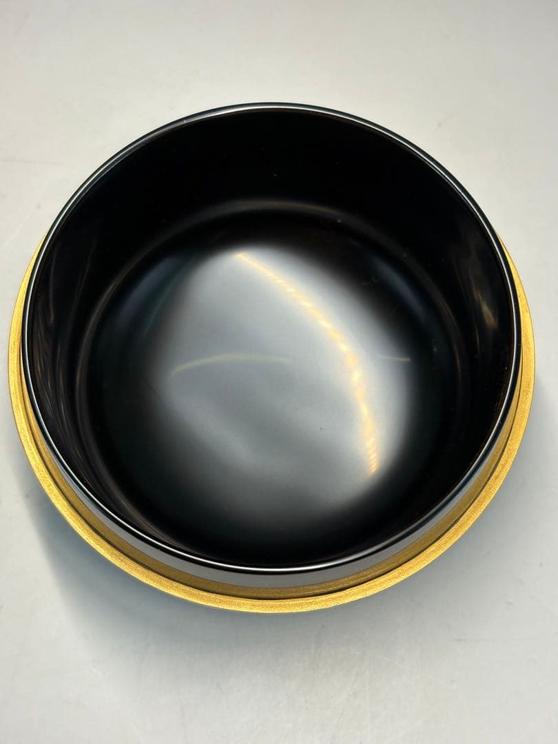 【中古品】茶道具　秀斉造　金ぼかし　しだれ桜蒔絵　河太郎棗