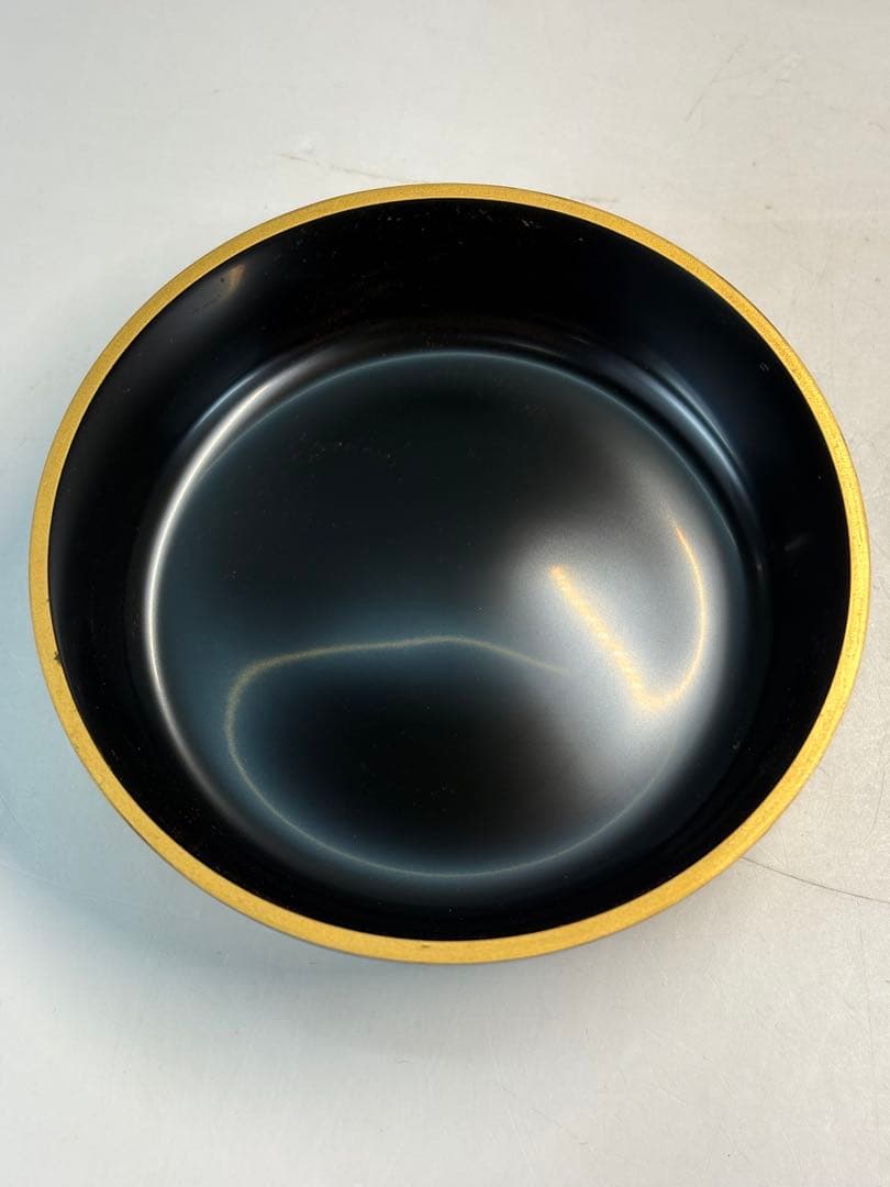 【中古品】茶道具　秀斉造　金ぼかし　しだれ桜蒔絵　河太郎棗