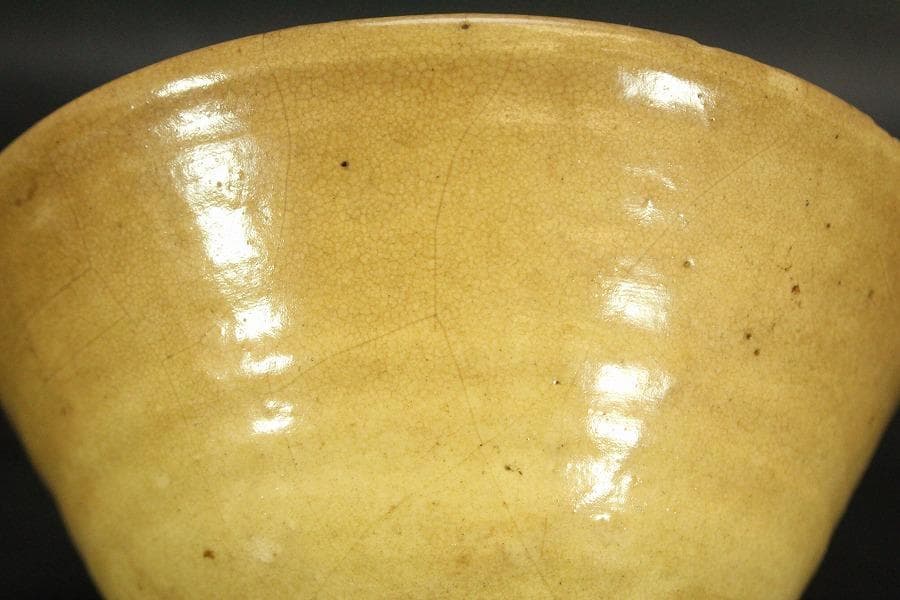 茶道具 李朝 柿の蔕茶碗 時代物 古美術(ZE807)