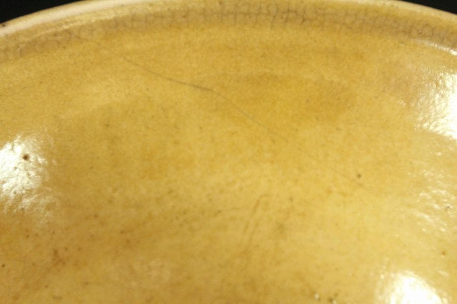 茶道具 李朝 柿の蔕茶碗 時代物 古美術(ZE807)