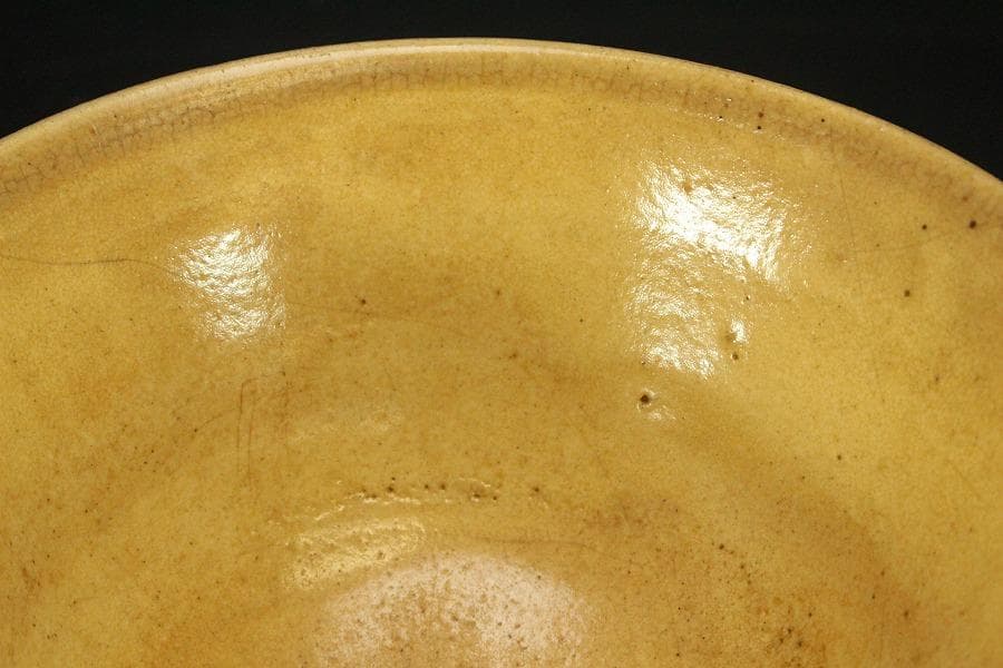 茶道具 李朝 柿の蔕茶碗 時代物 古美術(ZE807)