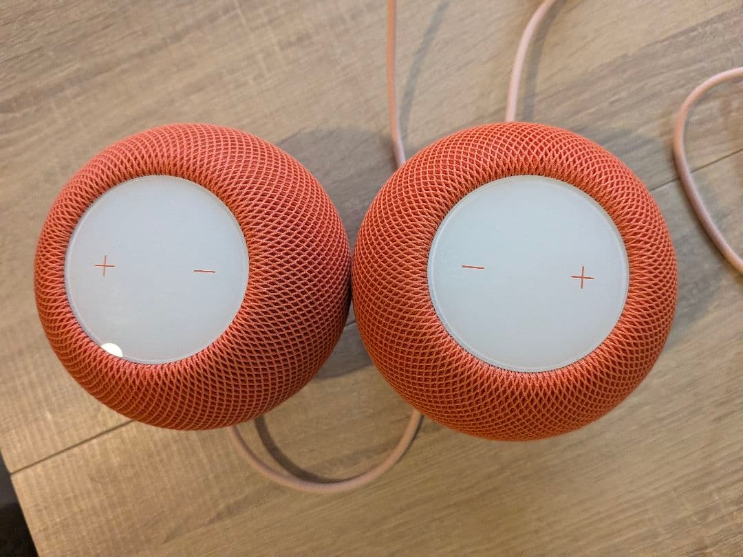 Apple pods mini オレンジ スマートスピーカー 2個セット