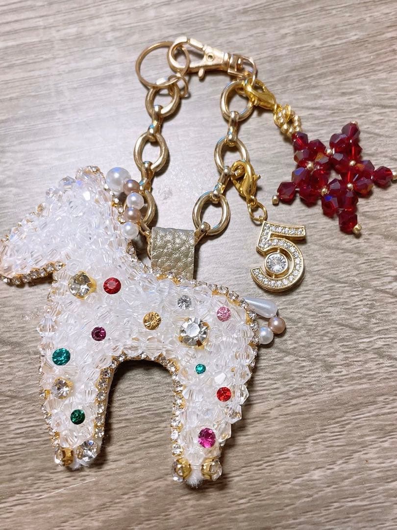 【ビビットカラーシリーズ•ᴗ•✿PINK】お馬さん ハンドメイド バッグチャーム