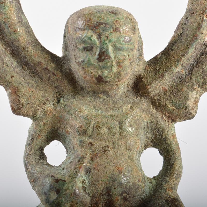 仏教美術　古銅青銅　チベット仏　仏像　懐中仏　時代箱付　C　R5168