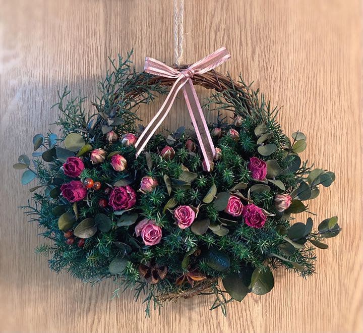 ❁⃘ほのかに香る〜野ばらのリース✿ ∮ Rose ∮ 〖展示品〗