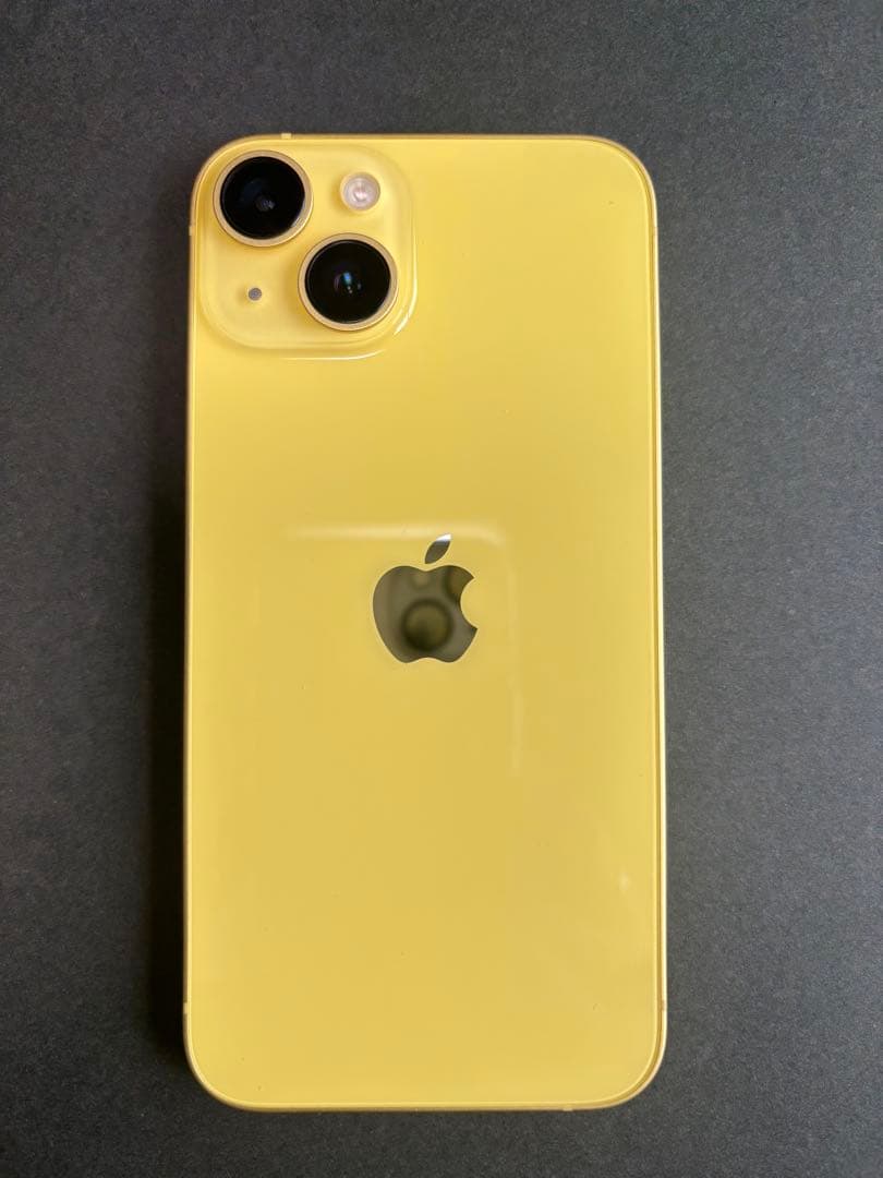 【美品】Apple iPhone 14 イエロー 本体　128GB
