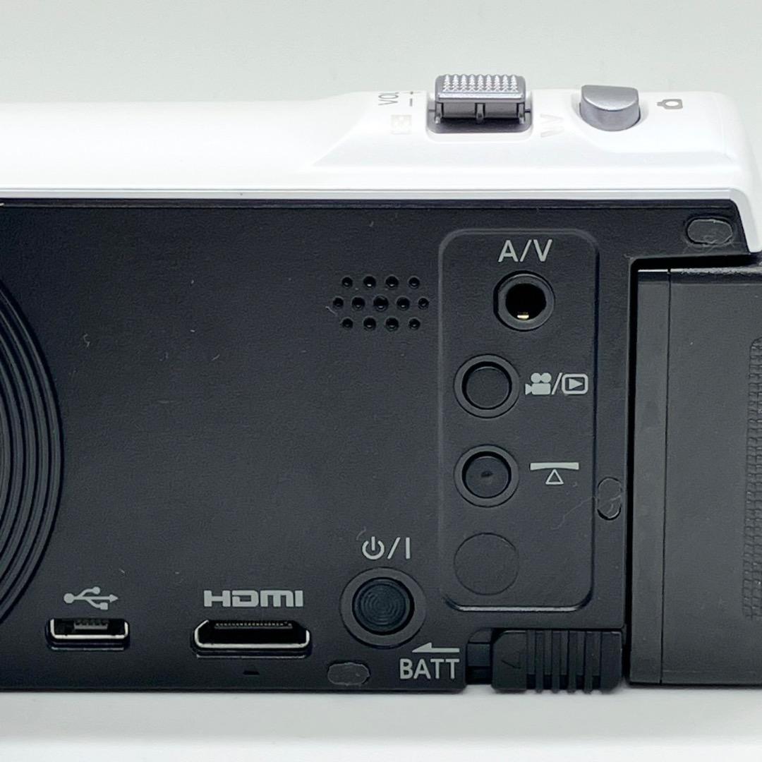 美品✨パナソニック HC-V480MS ホワイト ビデオカメラレコーダー 中古