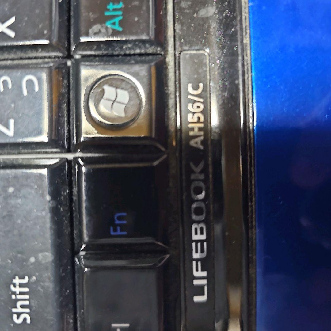 BDドライブ搭載ノートPC 富士通 LIFEBOOK AH56/C 青