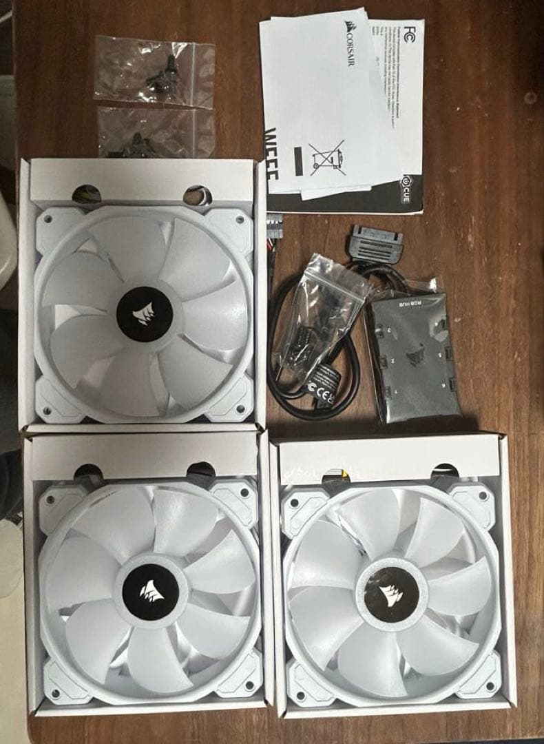 Corsair ケースファン SP120mm×3 RGB ELITE 未使用