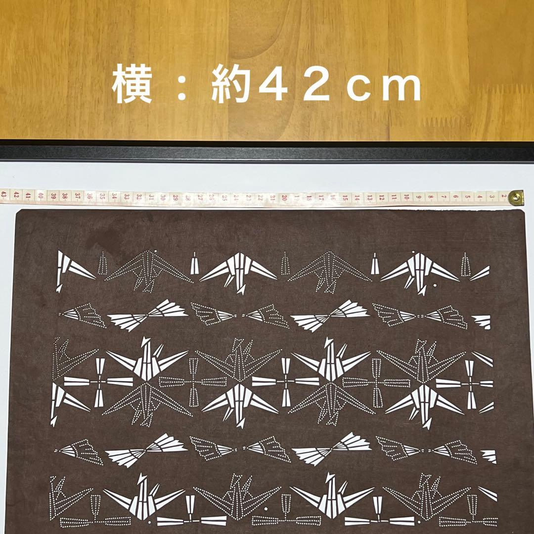 折鶴と扇　【 伊勢型紙 】