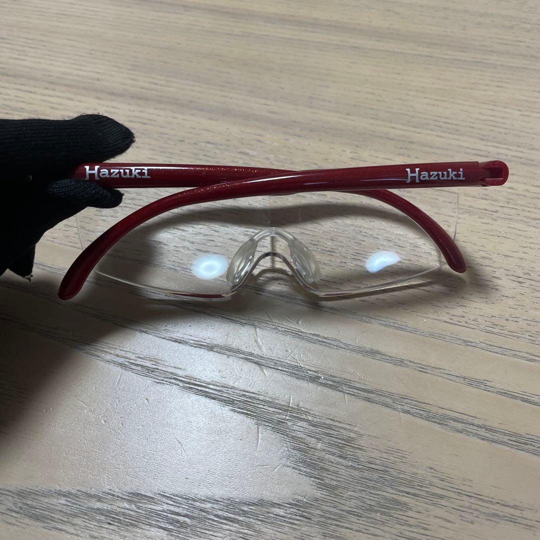 ハズキルーペ 赤 箱付き 袋付き