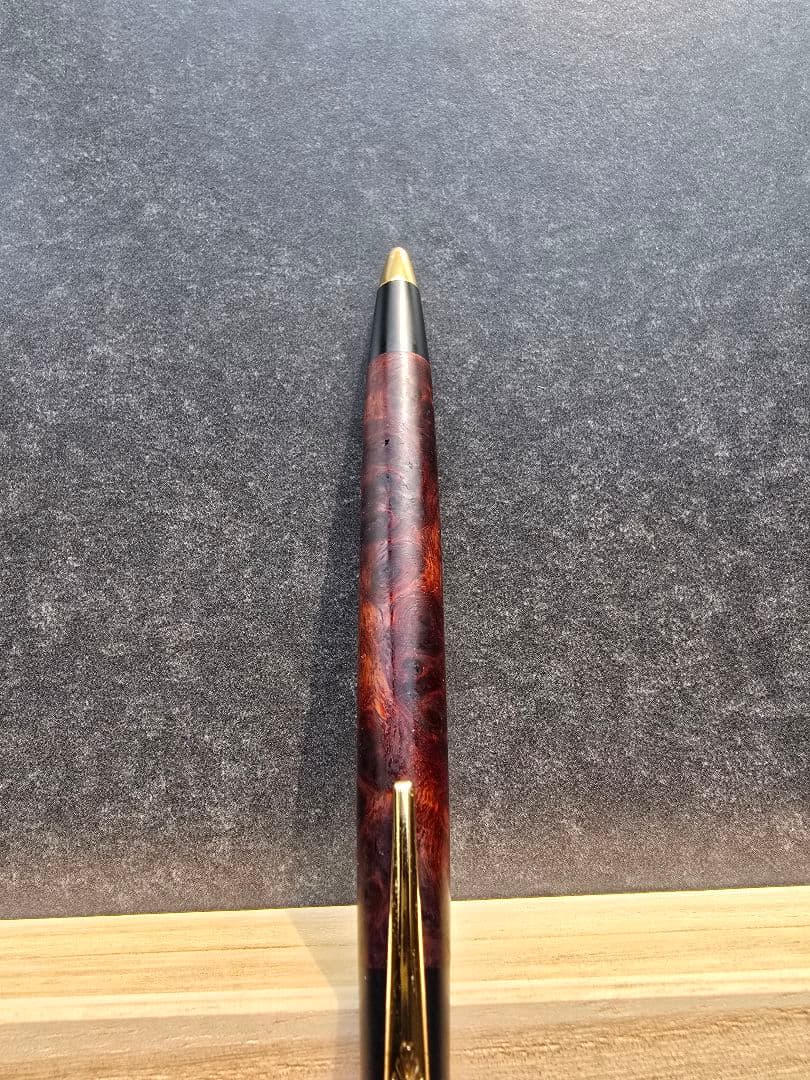野原工芸 新型シャーペン 特上花梨瘤杢